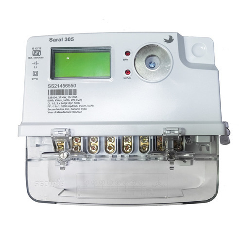 Secure Saral Three Phase Energy Meter meter