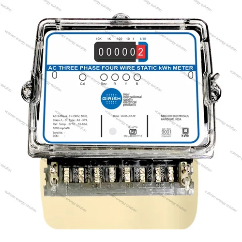 Girish 3- Phase Analog Electric Meter - Color: White