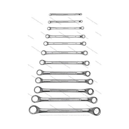 Taparia 1812 Ring Spanner Set Of 12 - Color: Silver