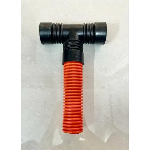 Dwc Hdpe Pipe Tee - Color: Black