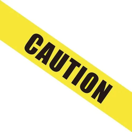 Yellow Caution Tape - Length: 30-50 Meter (M)