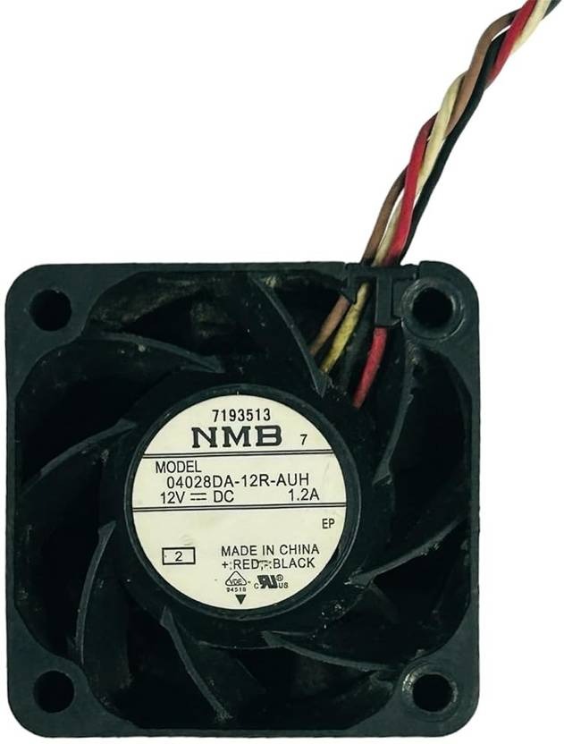 NMB 04028DA-12R-AUH Axial Fan 12V-1.2A C BrushlessAir Cooling Fan 4028mm 4Wire Cooler  (Black)
