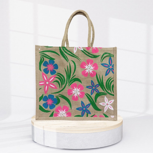 14X15.5X5 Natural Jute Bags - Color: Multicolor