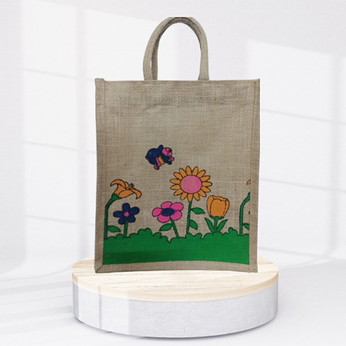 Tiffin bag 12x14x5 Natural Jute Bags