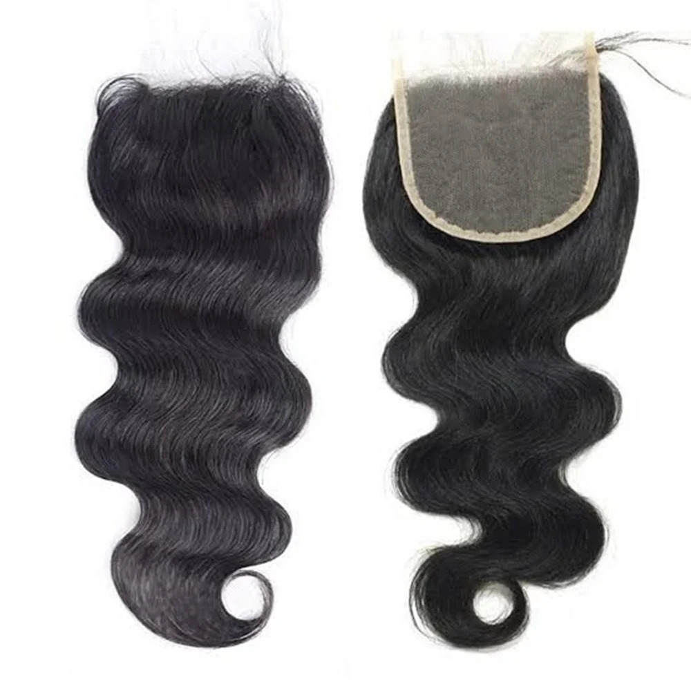 Black Curly Lace Closure Hair Extension, 20 inch
