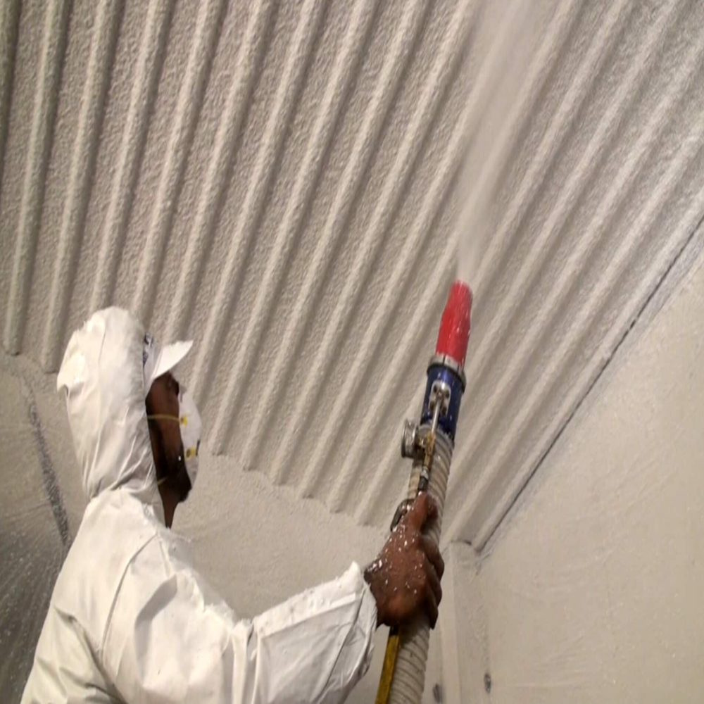 Acoustic Spray Plaster - Color: White Black Grey