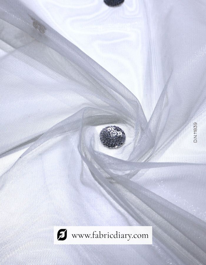 Net Dupatta Embroidery Fabric