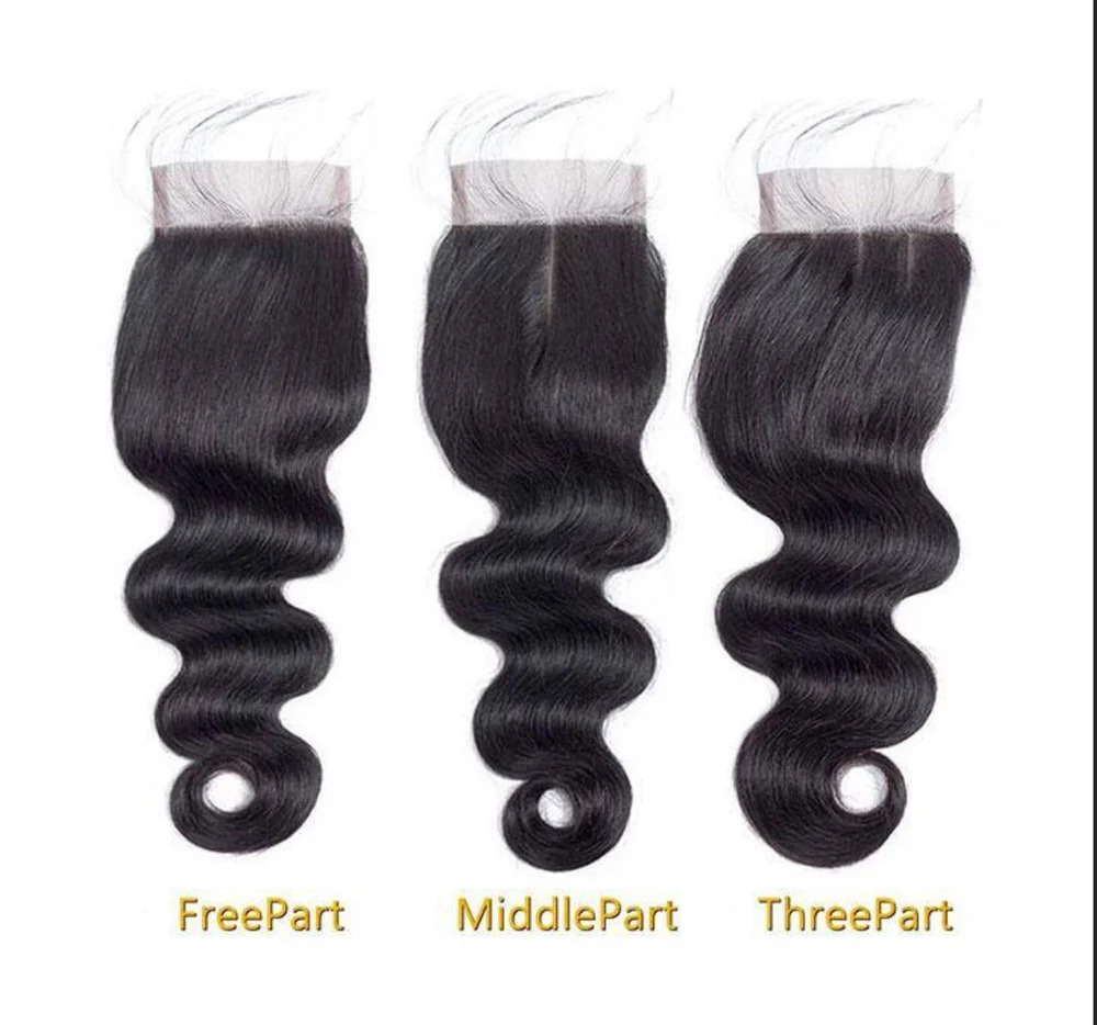Brazilian Body Wave Virgin Human Hair 4X4 Lace Closure, Length: 8 inch
