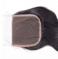 Brazilian Body Wave Virgin Human Hair 4X4 Lace Closure, Length: 8 inch