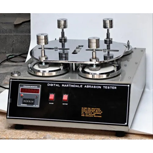 Martindle Abrasion Cum Pilling Tester - Color: Silver Black