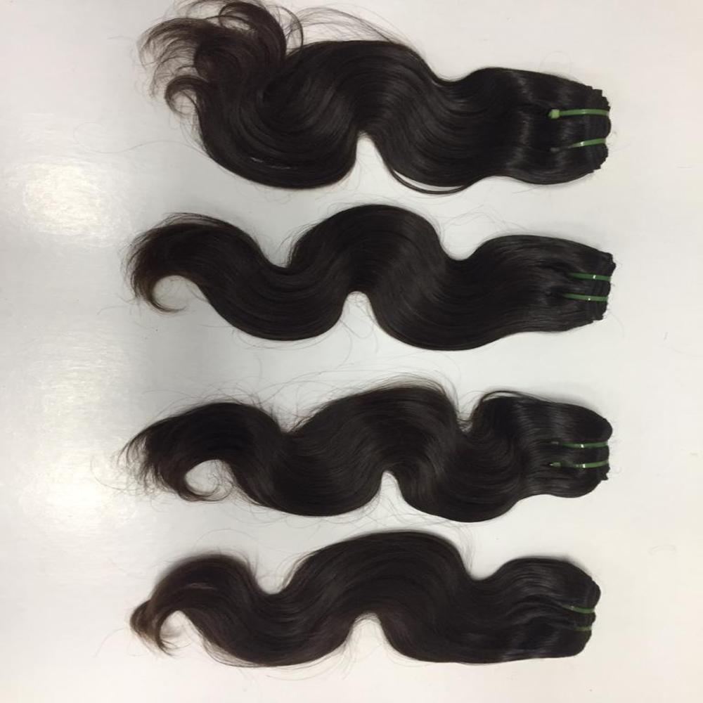 Virgin human hair wavy 