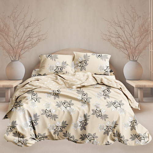 Floral Printed Bed Comforter - Material: 100% Cotton