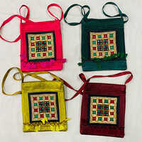 Silk Embroidery Small Handbags - Color: Multi Color