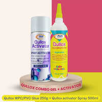 QULLOX WPC-PVC Glue 250gm+ Activator Spray 500ml