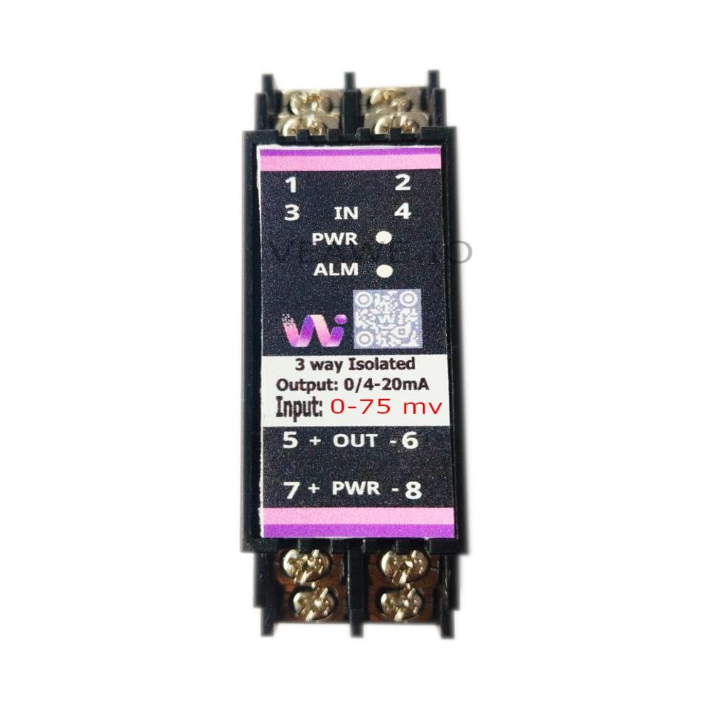 Isolated Analog Signal Converter 0-75mV to 20mA
