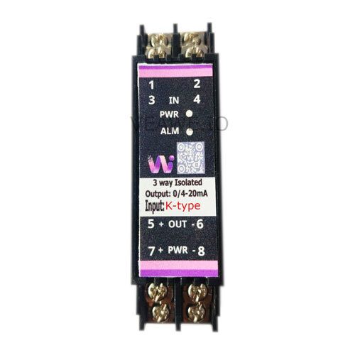 Isolated Analog Signal Converter K Type - Color: Black