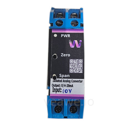 Isolated Analog Signal Converter 10V 10V - Color: Black
