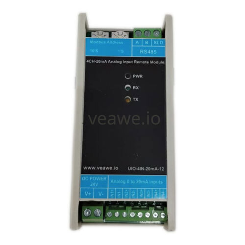 4 CH 20mA रिमोट इनपुट मॉड्यूल UIO-4IN-20mA