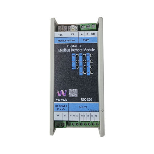8 Input Modbus Module Uio-8Di - Color: Grey
