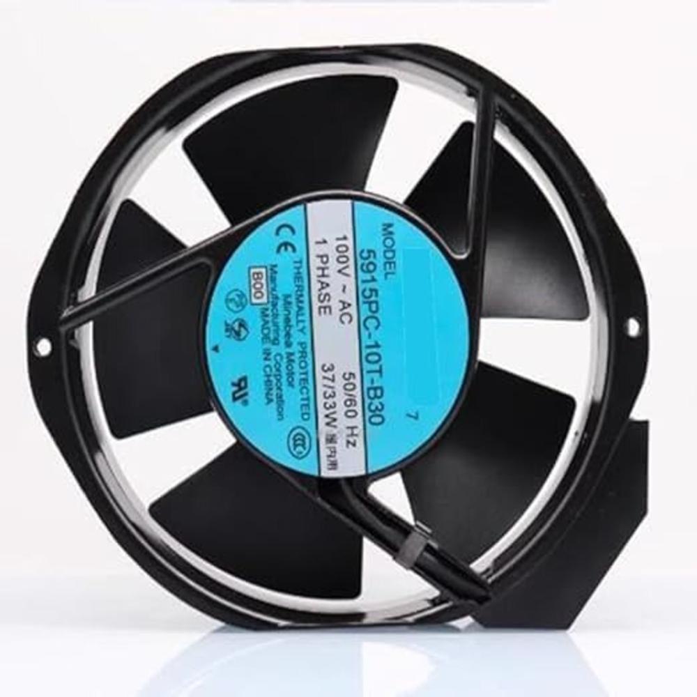 NMB 5195PC-10T-B30 Axial Fan 100V~AC 50/60 Hz 37/33W DC Brushless Air Cooling Fan 3200 RPM 172 * 150 * 38mm 2-Wire (Metal)
