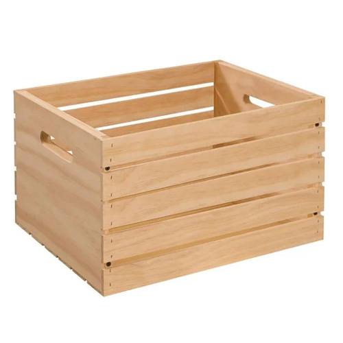 Wooden Crate Box - Color: Brwon