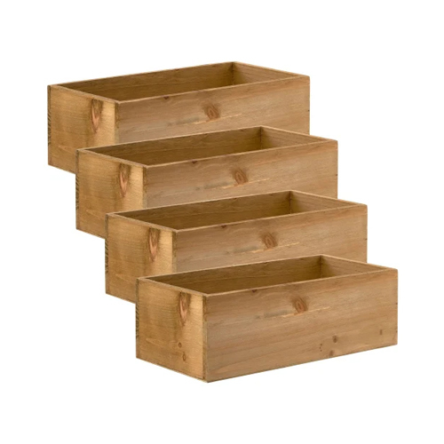 Wooden Pallet Box - Color: Brwon