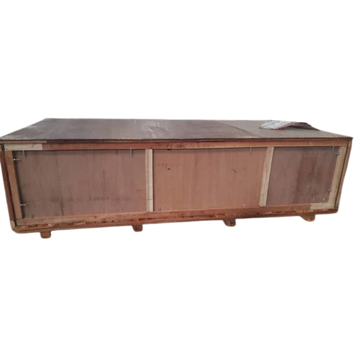 Wooden Ply Heavy Machine Packaging Box - Color: Brwon