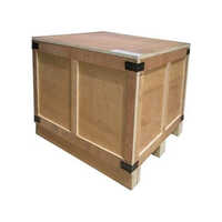Wooden Ply Box - Pine Wood, 1000mm X 1000mm, Natural Brown | Load Capacity 1000kg, Square Shape, Durable Heavy-duty Packaging Solution
