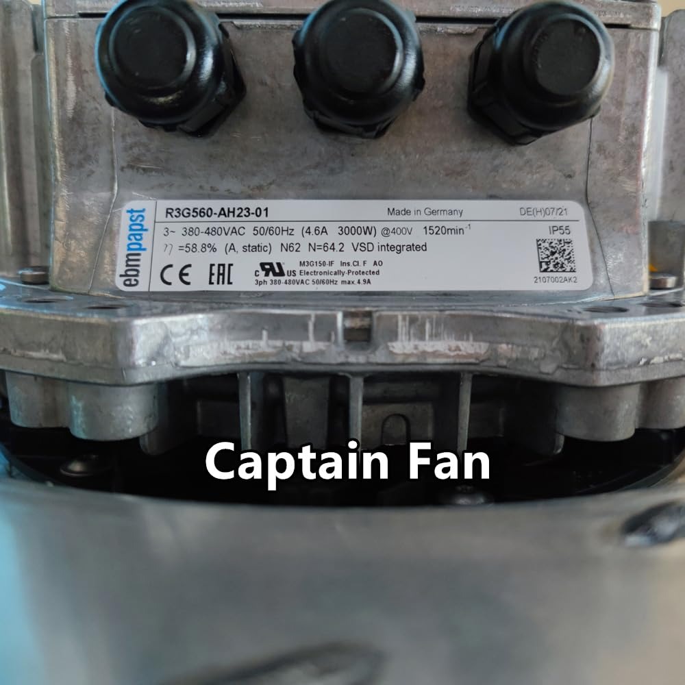 R3G560-AH23-01 Ebm Papst Fan 380/480VAC 4.6A 3000W EC Centrifugal Fan