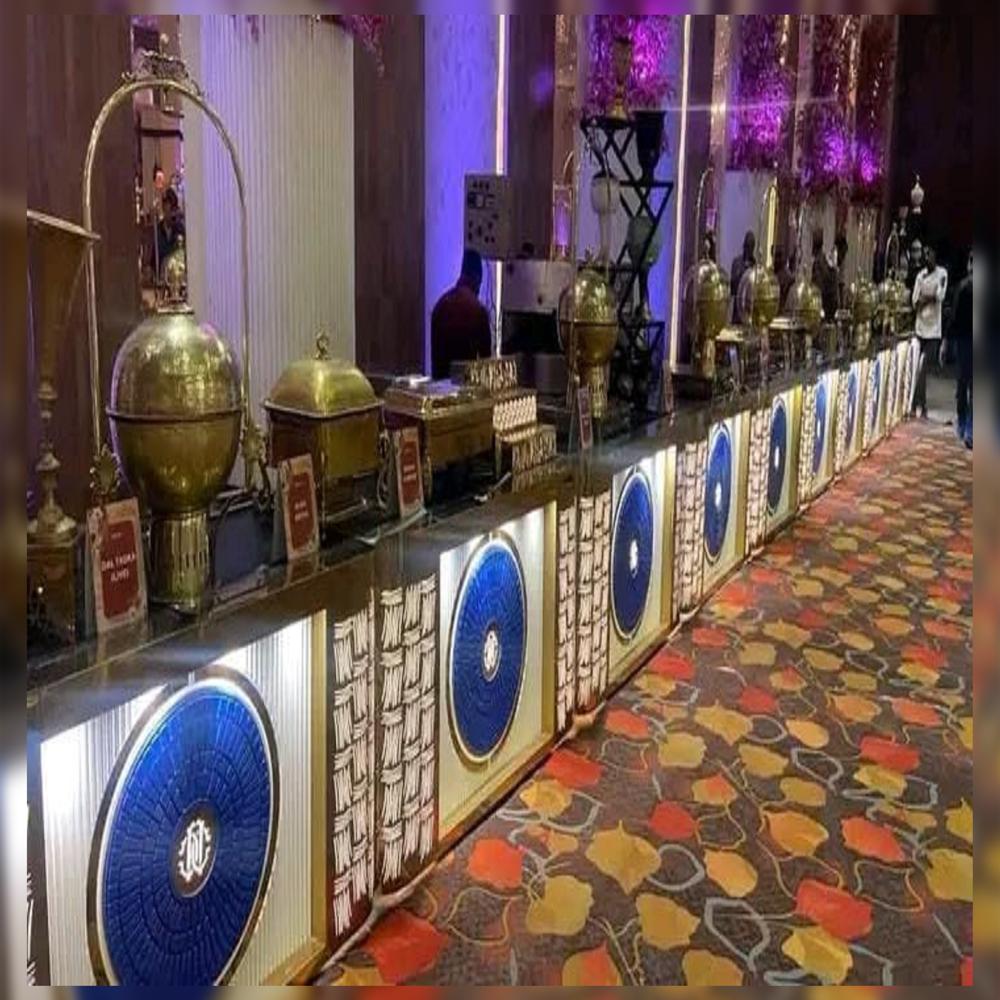 Rustic theme catering  counter