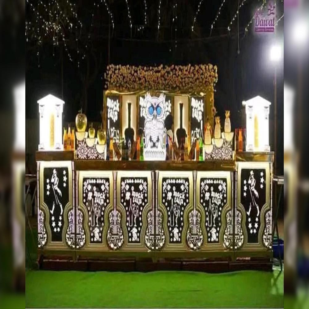 Mirror Work Wedding Counter - Material: Stainless Steel