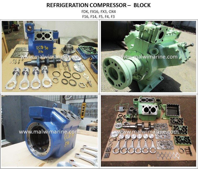 BOCK - FX16 - FX3 - F16 - F14 - F5 - F4 - F3 - Refrigeration Compressor