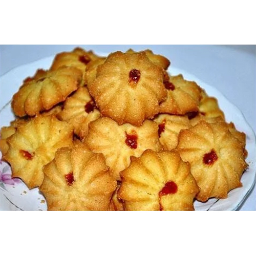 Crunchy Jam Biscuits