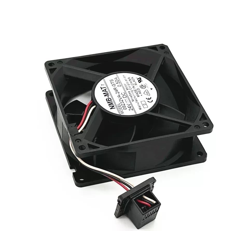 NMB 09232VA-24R-GTS Axial Fan 24V-0.50A DC Brushless Air Cooling Fan 3600 RPM 90 * 90 * 32mm 3-Wire