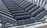 Conveyor Rubber Impact Roller - Color: Black
