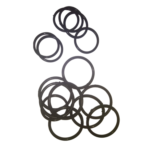 Rubber O Ring - High-Quality Rubber, Sizes 1 mm to 150 mm, Black Color - Lightweight, Durable, Plain Design for Industrial Applications