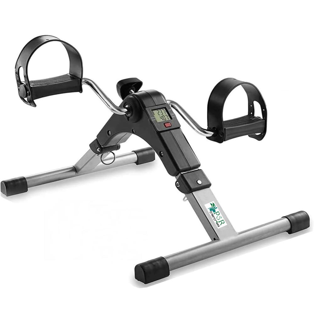 Physio Therapy Mini Foldable Pedal Exerciser Cycle With Digital LCD Display Adjustable Resistance and suitable for Light Exercise of Legs And Arms