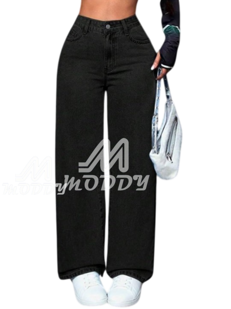 M MODDY 111 HW Straight fit Dark Blue Jeans for Girls