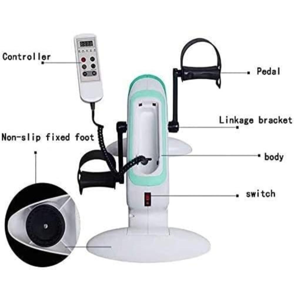 Motorised Mini Bike Ped O Cycle with Leg Support & Remote for Foot, Leg Mini Pedal Exerciser Cycle