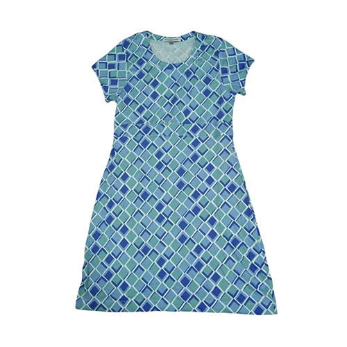 Ladies Printed Half Sleeve Dress - Color: Different Available