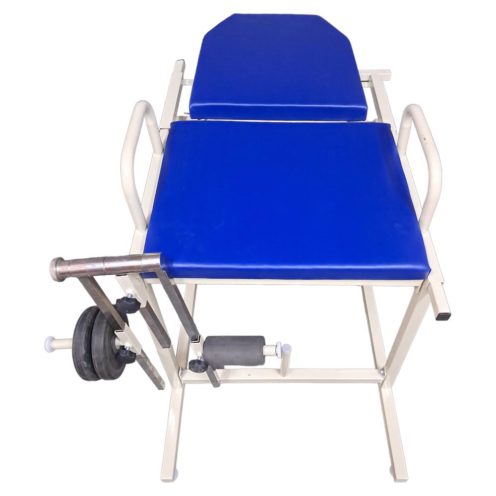 Physio Therapy Quadricep Table-Chair With Backrest Special Off-White Colour For Exercise