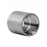 Ms Black Bsp Full Coupling/socket - Color: Silver