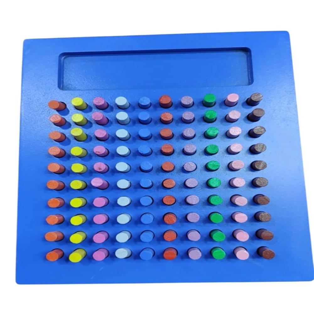 New Model Multicolor Pegboard (100 Pegs) For Occupational Therapy - Features: Good Quality
