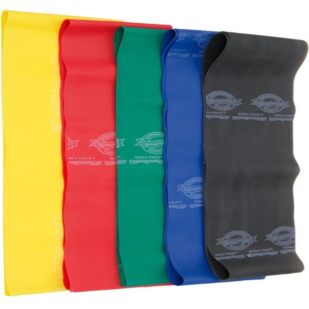  Therapy Yoga Band, Thera Band for Fitness Exerciser, Latex-Free Resistance Band  (Pack of 5)
