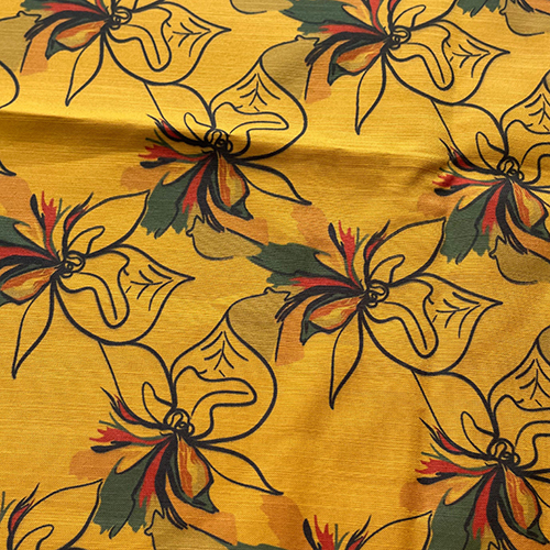 Floral Design Printed Fabric
