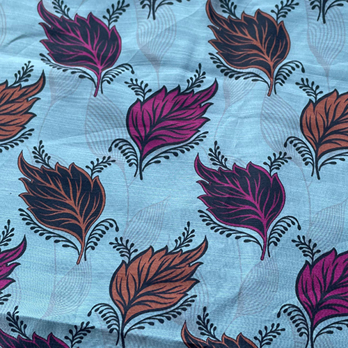 Leaf Printed Lycra Fabric