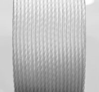 Polyester Corded Composite Strap - Color: White