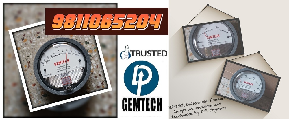Gemtech Differential pressure Gauges wholesale Dealers by Noida