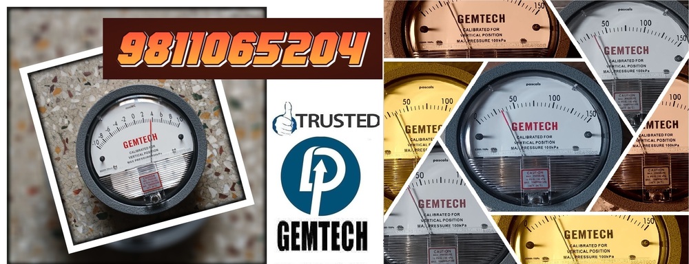 Gemtech Differential pressure Gauges wholesale Dealers by Noida