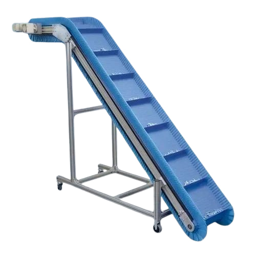 Vibrating Inclined Cleated Belt Conveyor